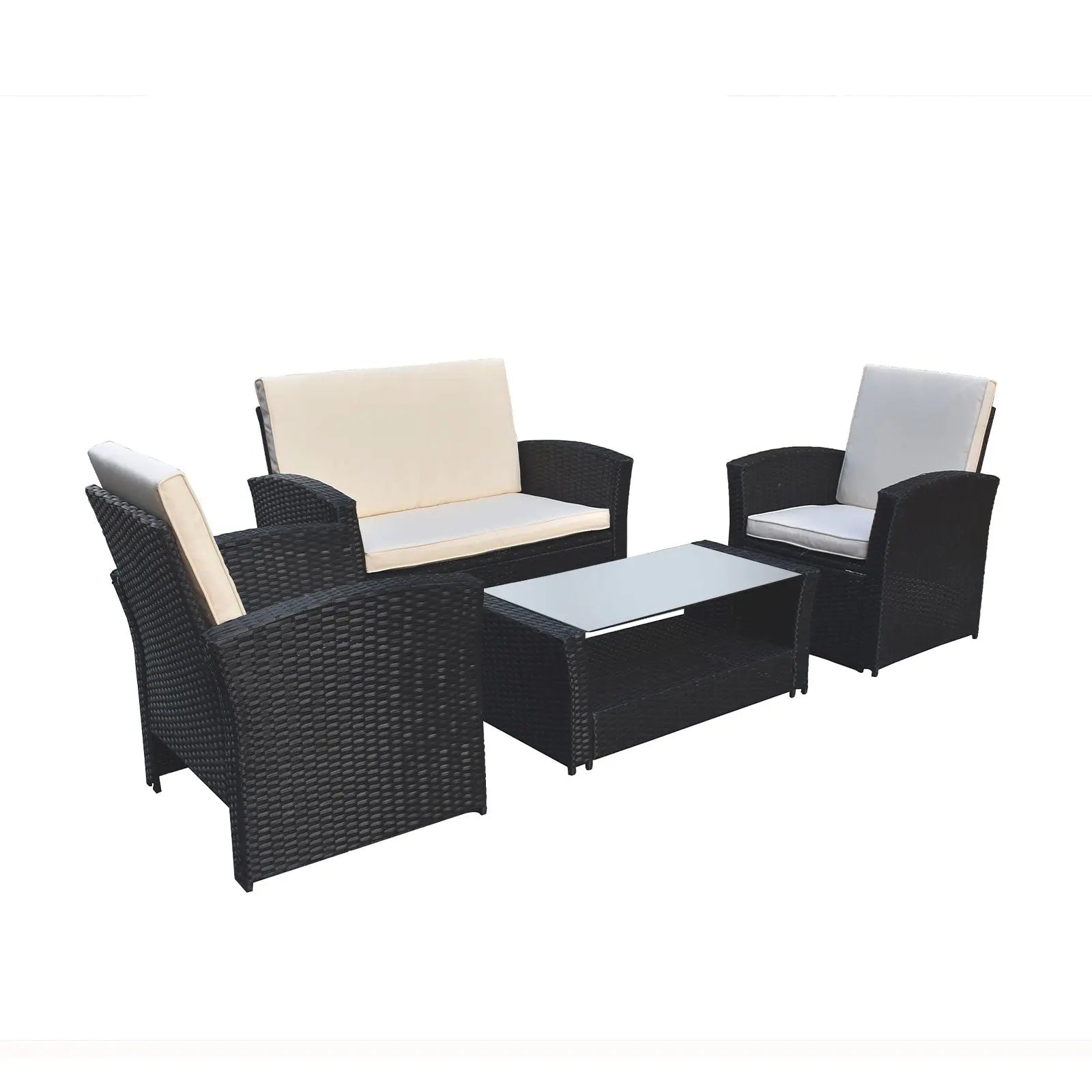 Arcadia Furniture Outdoor Sofa Lounge Set Wicker Rattan Garden - Myzenhome