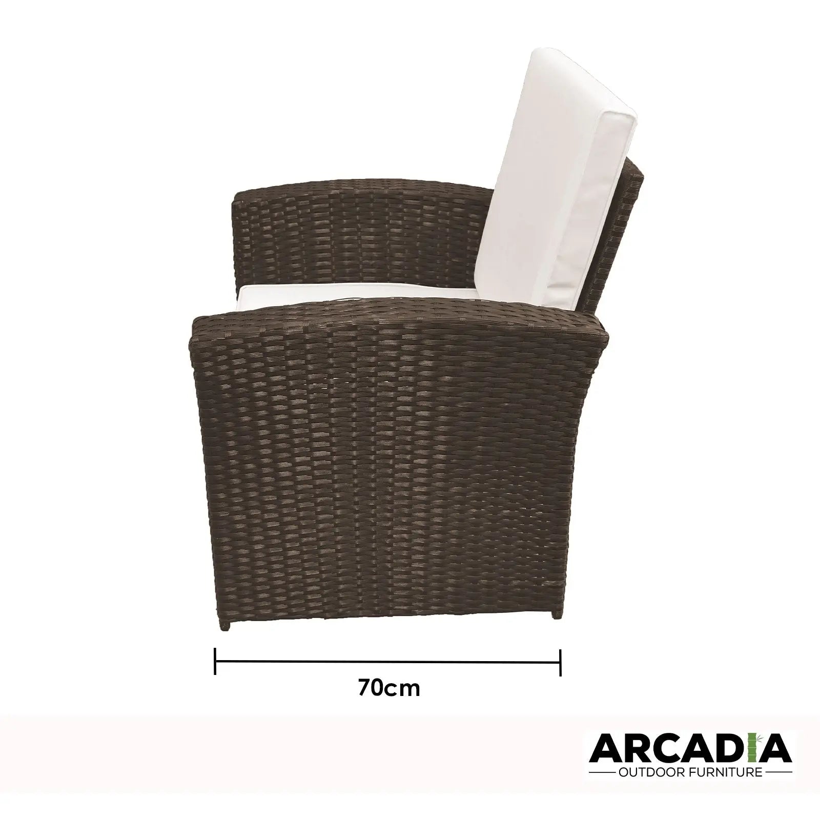 Arcadia Furniture Outdoor Sofa Lounge Set Wicker Rattan Garden - Myzenhome