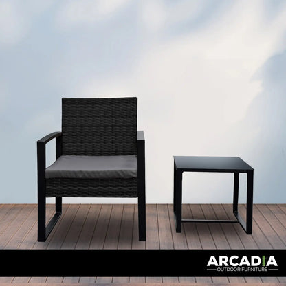 Arcadia Furniture Outdoor Wicker Rattan Patio Set Garden Patio Home - Myzenhome