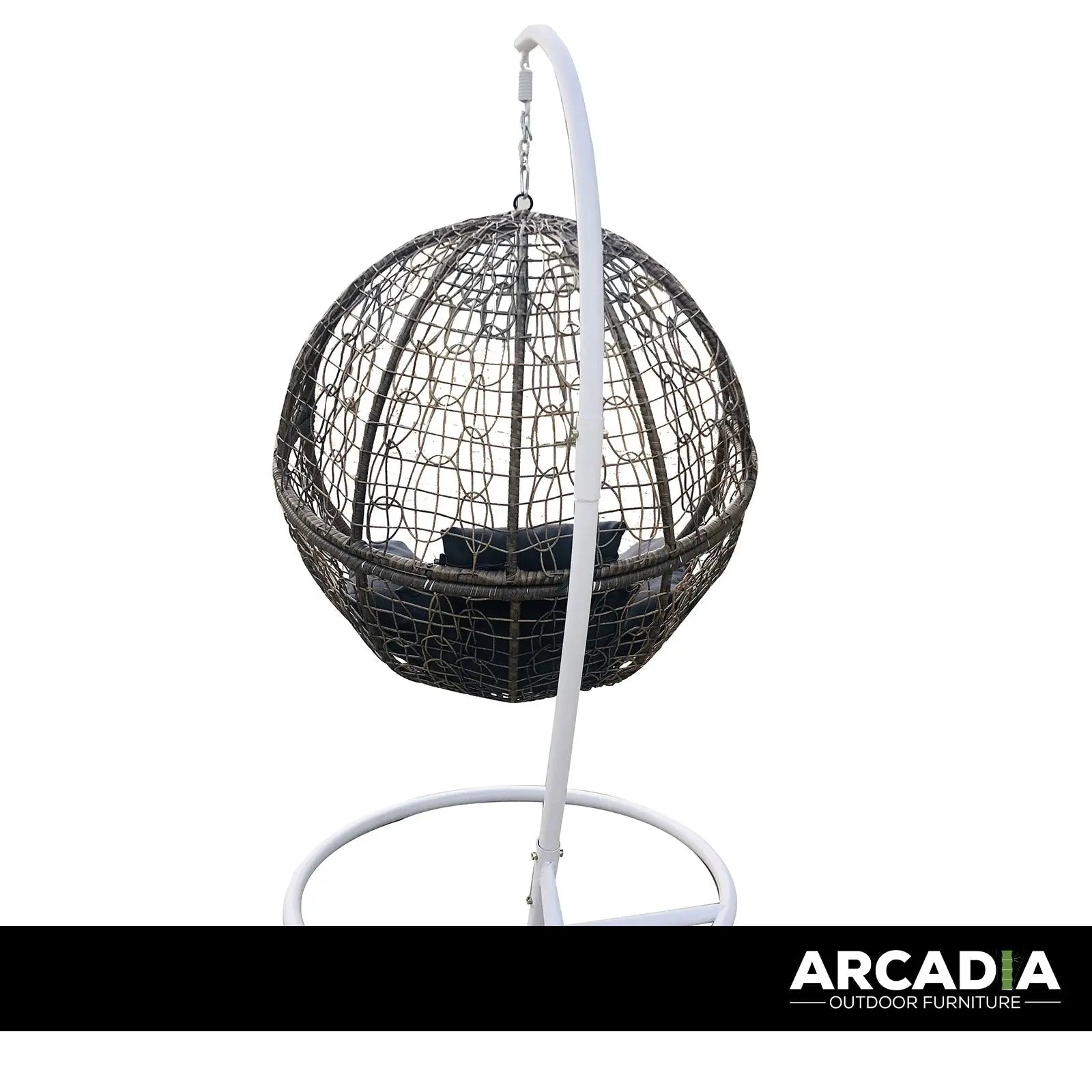 Arcadia Furniture Rocking Egg Chair Outdoor Wicker Rattan Patio Garden Circular - Myzenhome