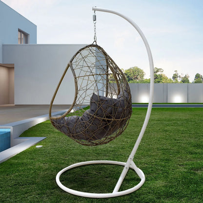 Arcadia Furniture Rocking Egg Chair Swing Lounge Hammock Pod Wicker Curved - Myzenhome