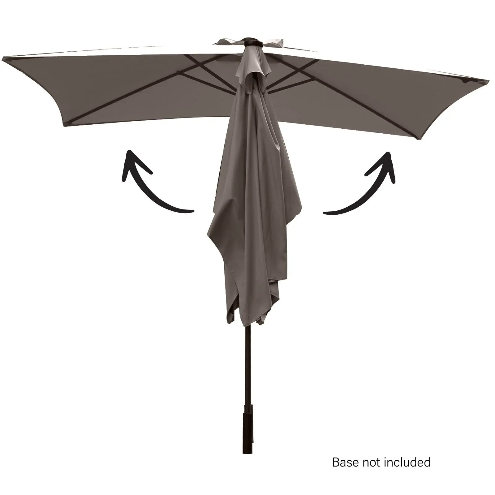 Arcadia Furniture Umbrella 3 Metre Umbrella with Solar LED Lights Garden Yard - Myzenhome