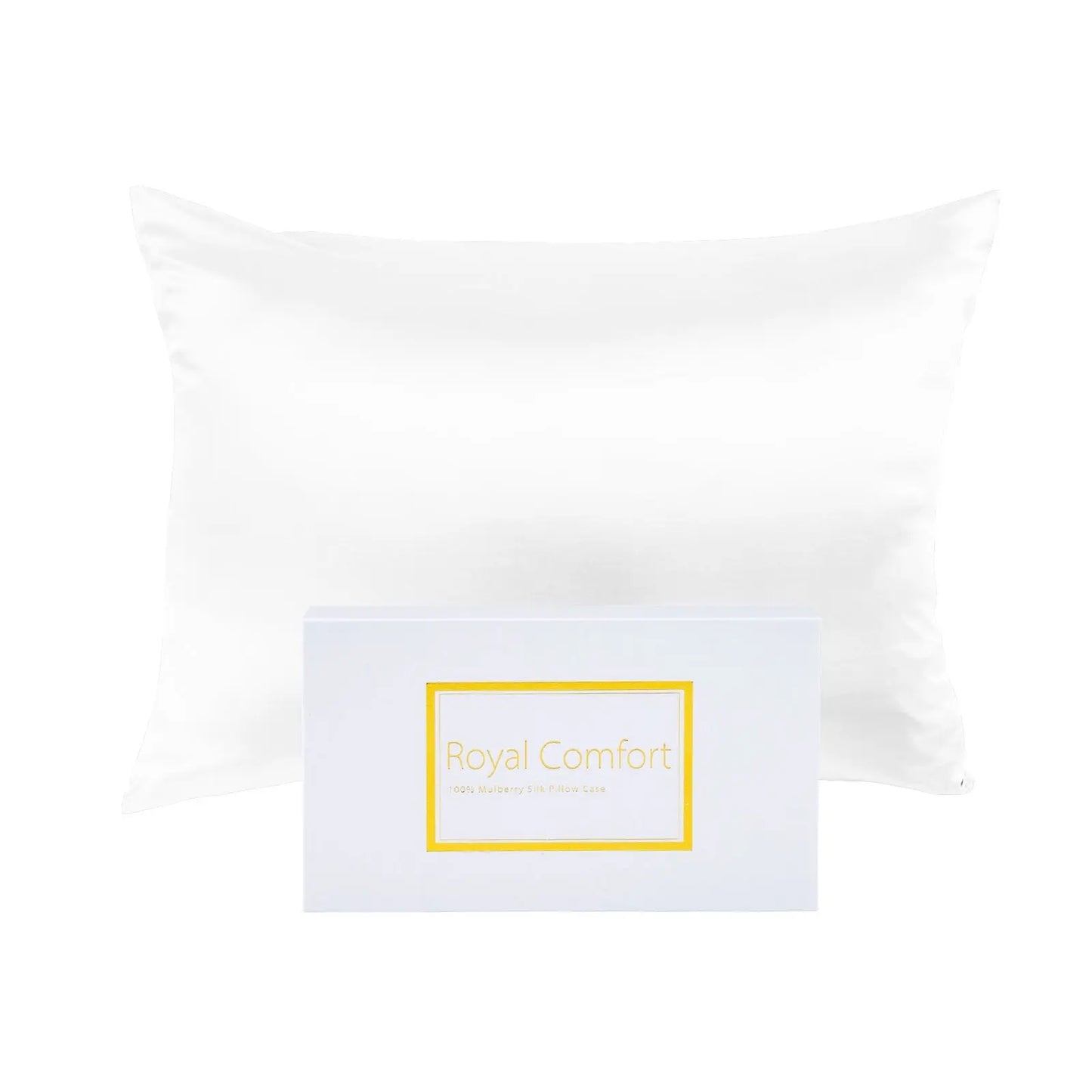 Bamboo Blend Sheet Set+Duck Down Pillows+Silk Pillowcase Bundle Queen - Myzenhome