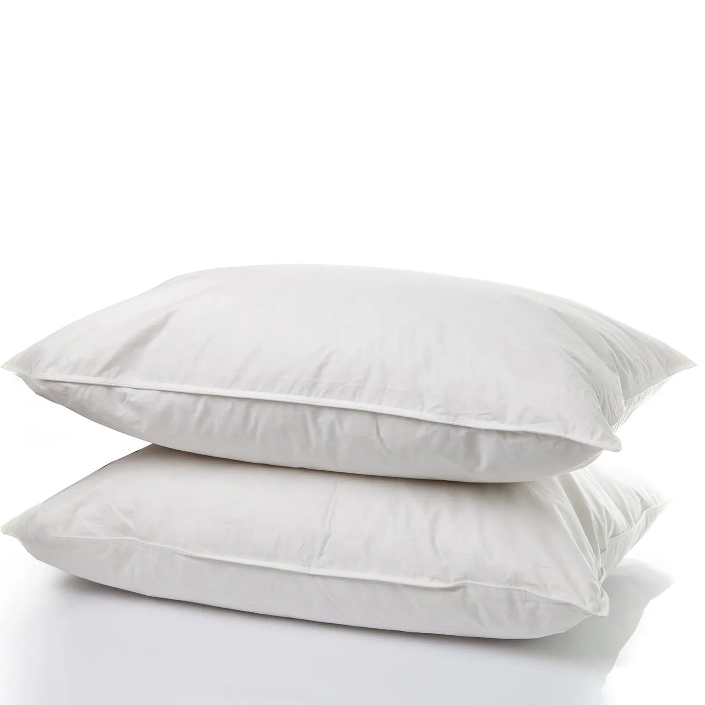 Bamboo Blend Sheet Set+Duck Down Pillows+Silk Pillowcase Bundle Queen - Myzenhome