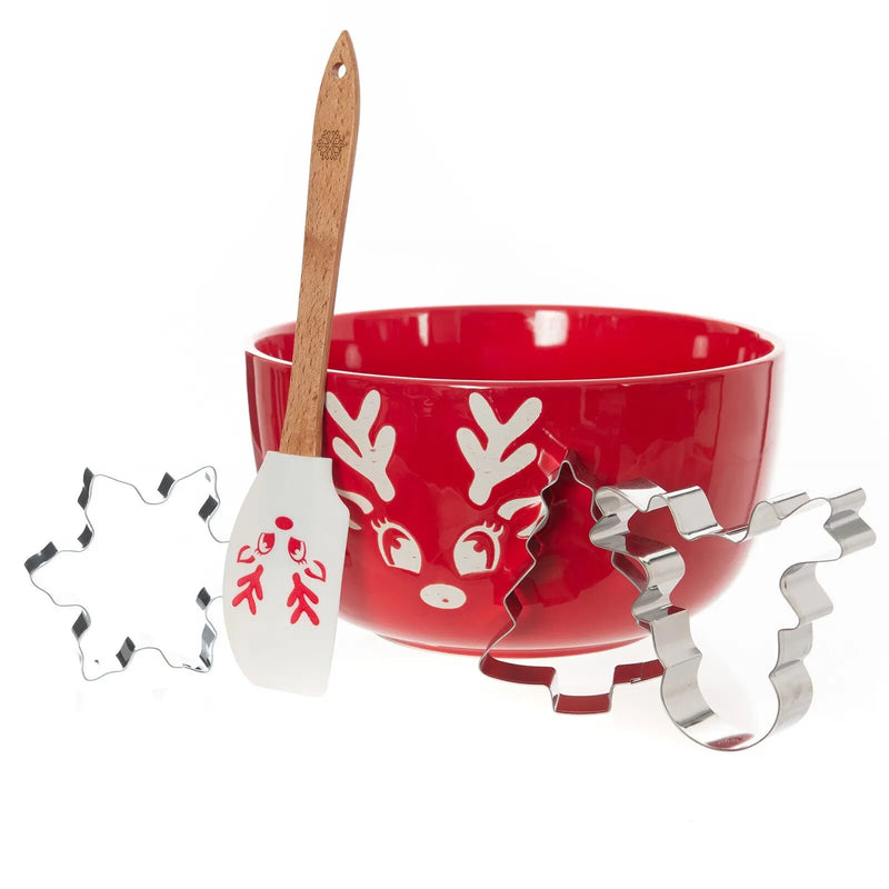 Bread and Butter Electroplate Icy Reindeer Mini Mix Bowl Set - Myzenhome