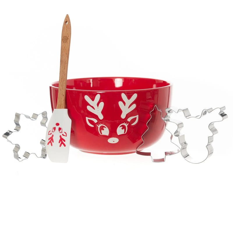 Bread and Butter Electroplate Icy Reindeer Mini Mix Bowl Set - Myzenhome