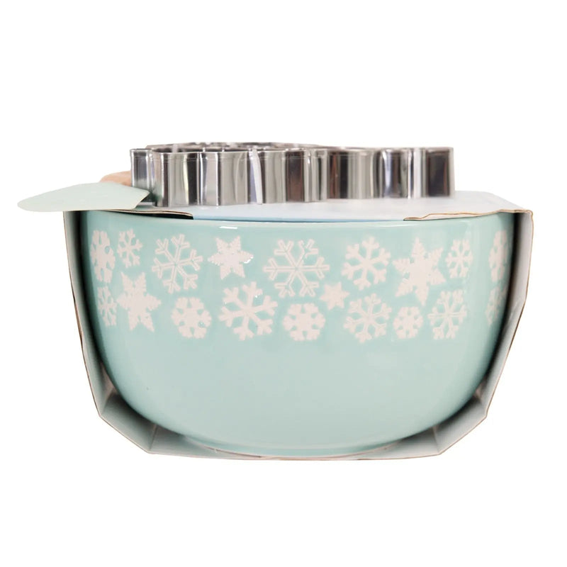 Bread and Butter Electroplate Icy Snowflake Mini Mix Bowl Set - Myzenhome