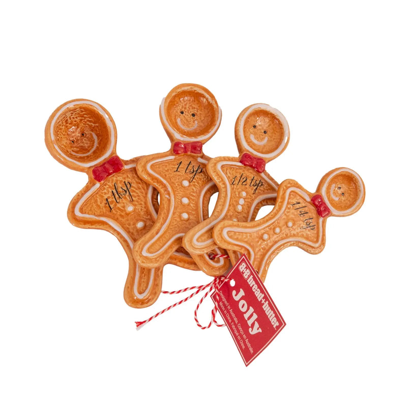 Bread and Butter Figurine Gingerbread Man Spoons 4 Pack - Myzenhome