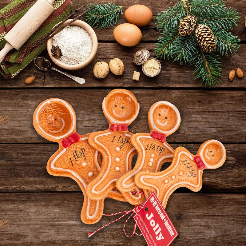 Bread and Butter Figurine Gingerbread Man Spoons 4 Pack - Myzenhome