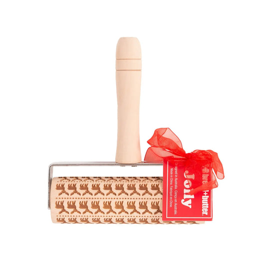 Bread and Butter Laser Etch Mini Wooden Roller with Handle - Fairisle - Myzenhome