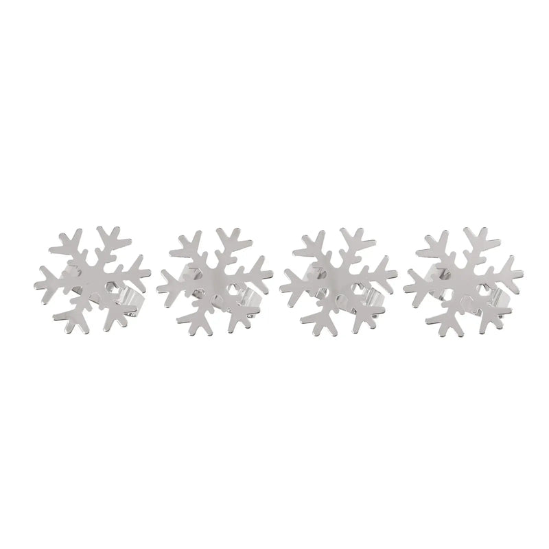 Bread and Butter Napkin Rings - Snow Flake - - 4 Pack - Myzenhome