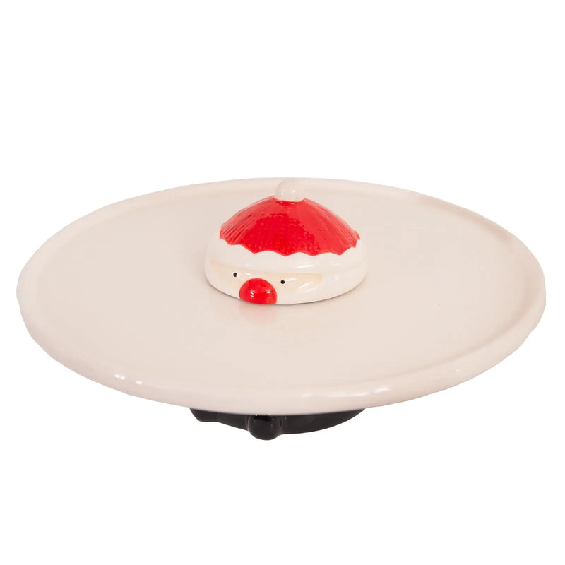 Bread and Butter Santa Footed Cake Plate 29 x 12.5cm - Myzenhome