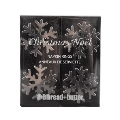 Bread and Butter Snowflake Napkin Ring Twin Pack Kit Myzenhome