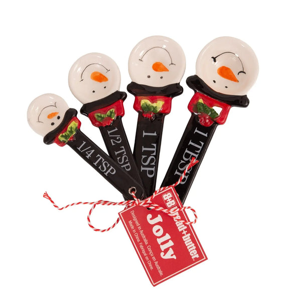 Bread and Butter Snowman Spoons 4 Pack - Myzenhome