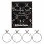 Bread and Butter Stag Head Napkin Ring Twin Pack Kit Myzenhome