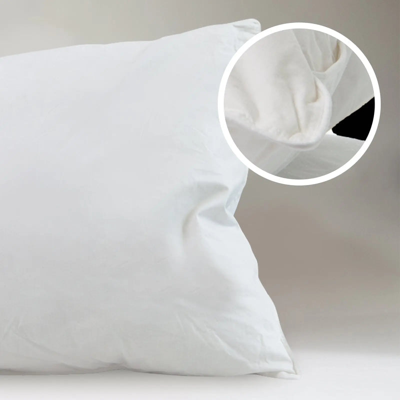 Casa Decor 50% Duck Feather 50% Down Pillow Cotton Cover 1000GSM Twin Pack - Myzenhome