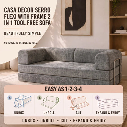Casa Decor Serro Flexi 2 in 1 Tool Free Sofa Myzenhome