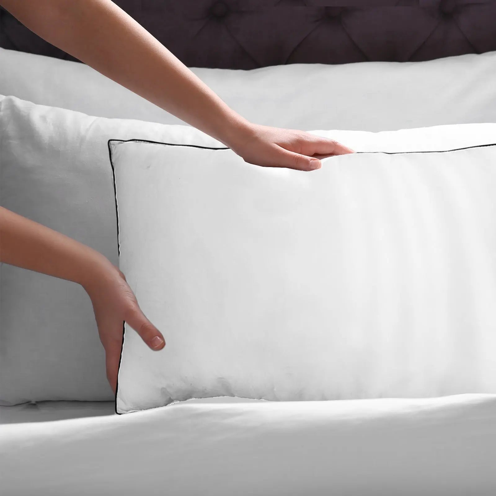 Casa Decor Silk Blend Pillow Hypoallergenic Gusset Single Pack - Myzenhome