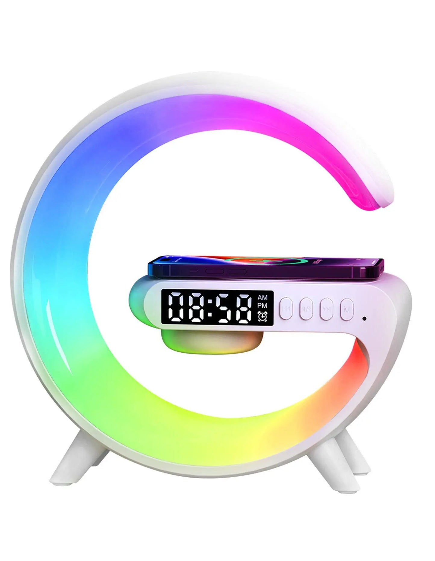 Charge Logic Wireless Charging RGB Clock Radio Myzenhome