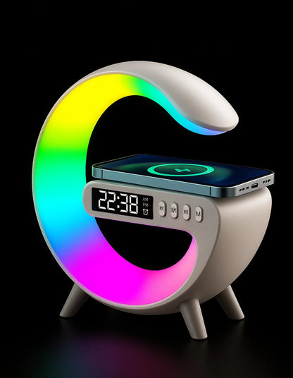 Charge Logic Wireless Charging RGB Clock Radio Myzenhome