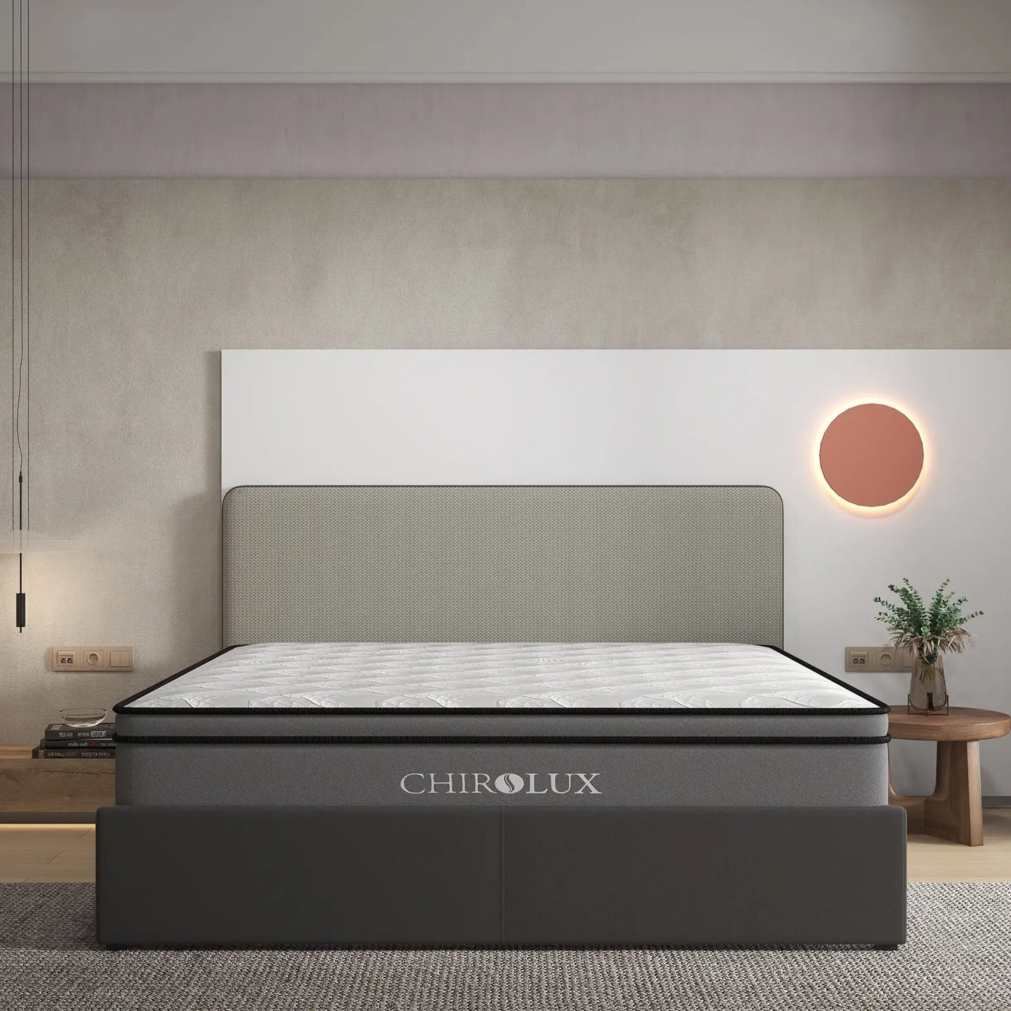 Chiro lux cooling latex foam pocket spring mattress 5 zone firmness Chiro Lux