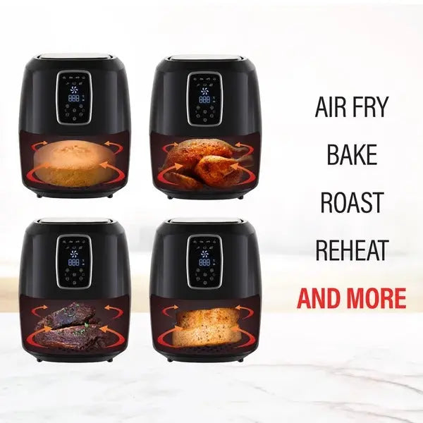 Digital Air Fryer 7L LED Display Kitchen Couture Healthy Oil Free Cooking - Myzenhome