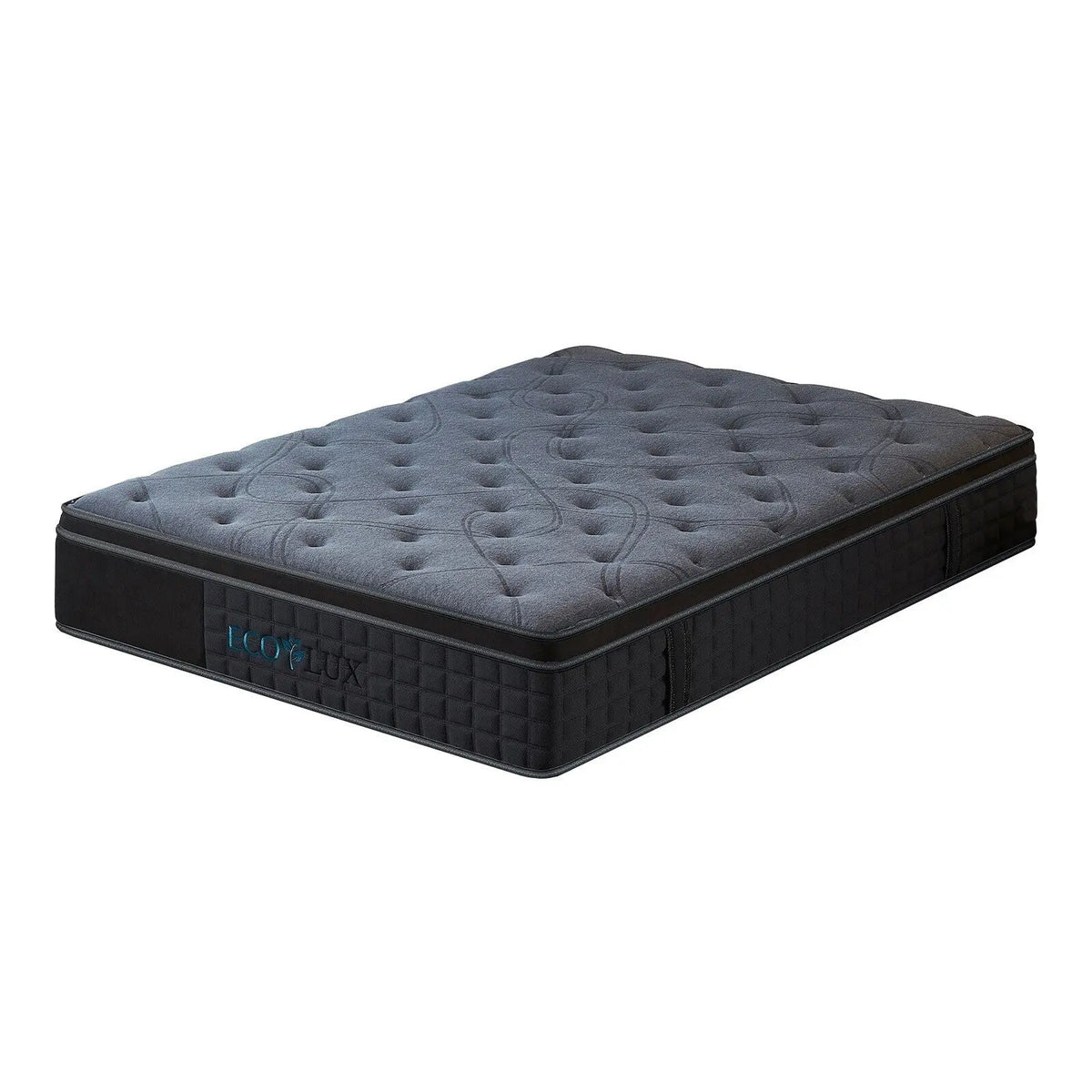 Eco lux edge support euro top 7-zone pocket spring mattress plush firm Eco Lux