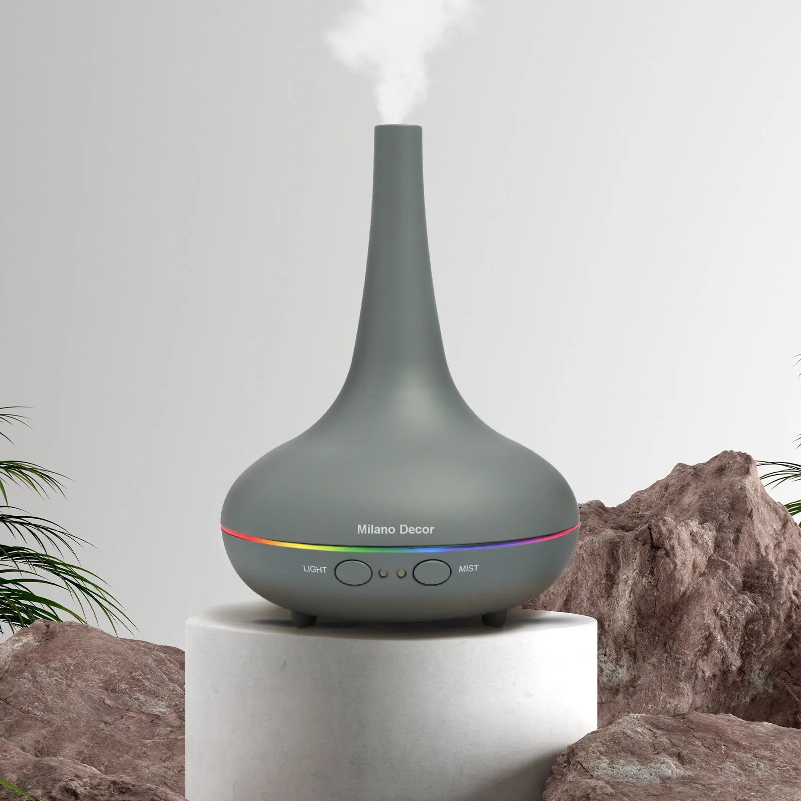 Essential oil diffuser ultrasonic humidifier aromatherapy led light 200ml 3 oils Milano Decor
