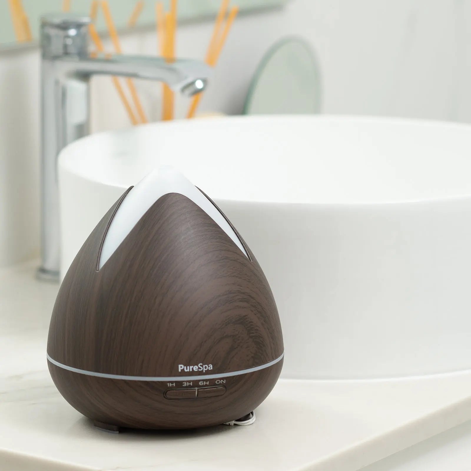 Essential oils ultrasonic aromatherapy diffuser air humidifier purify 400ml PureSpa