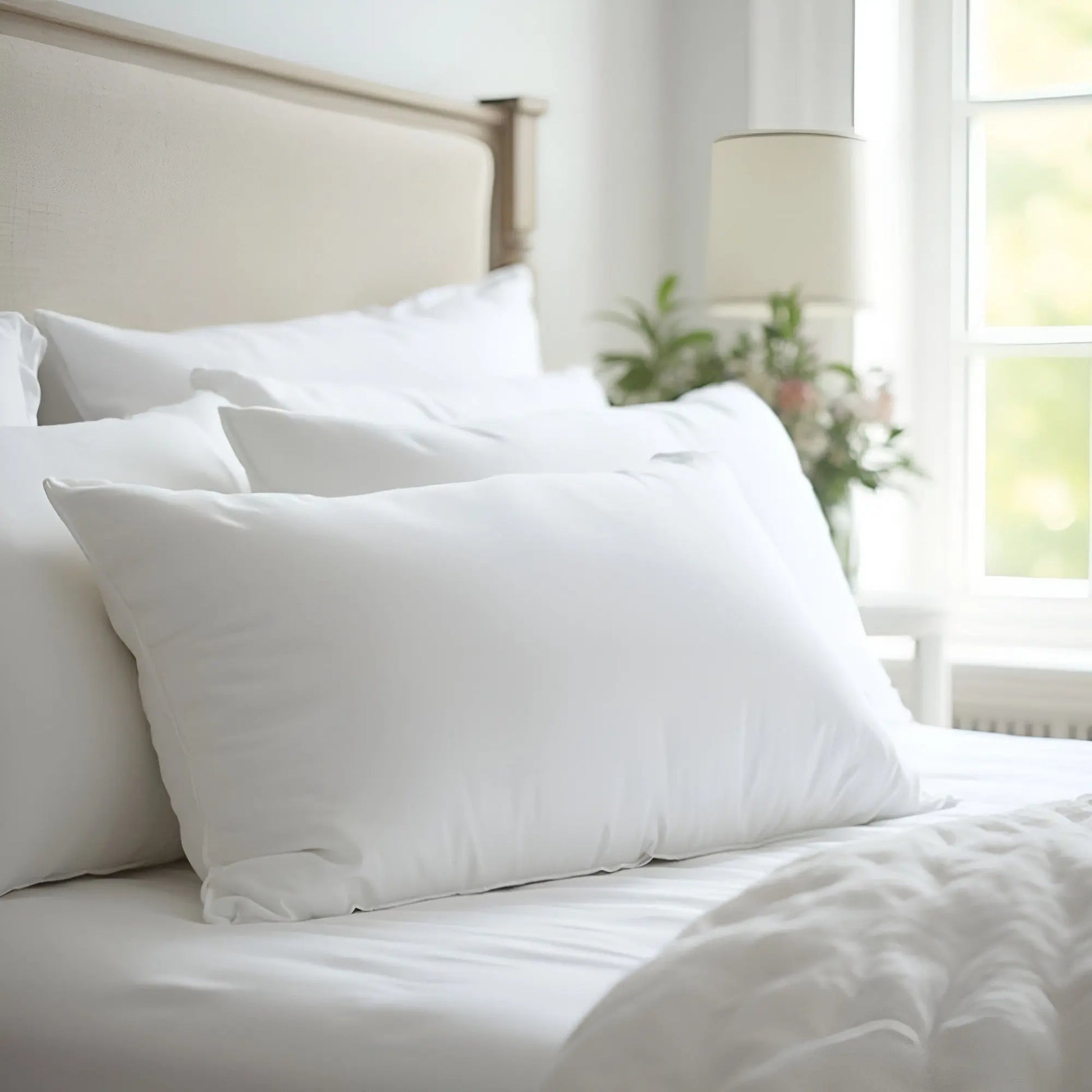 Goose feather & down quilt 500gsm + goose feather and down pillows 2 pack combo Royal Comfort