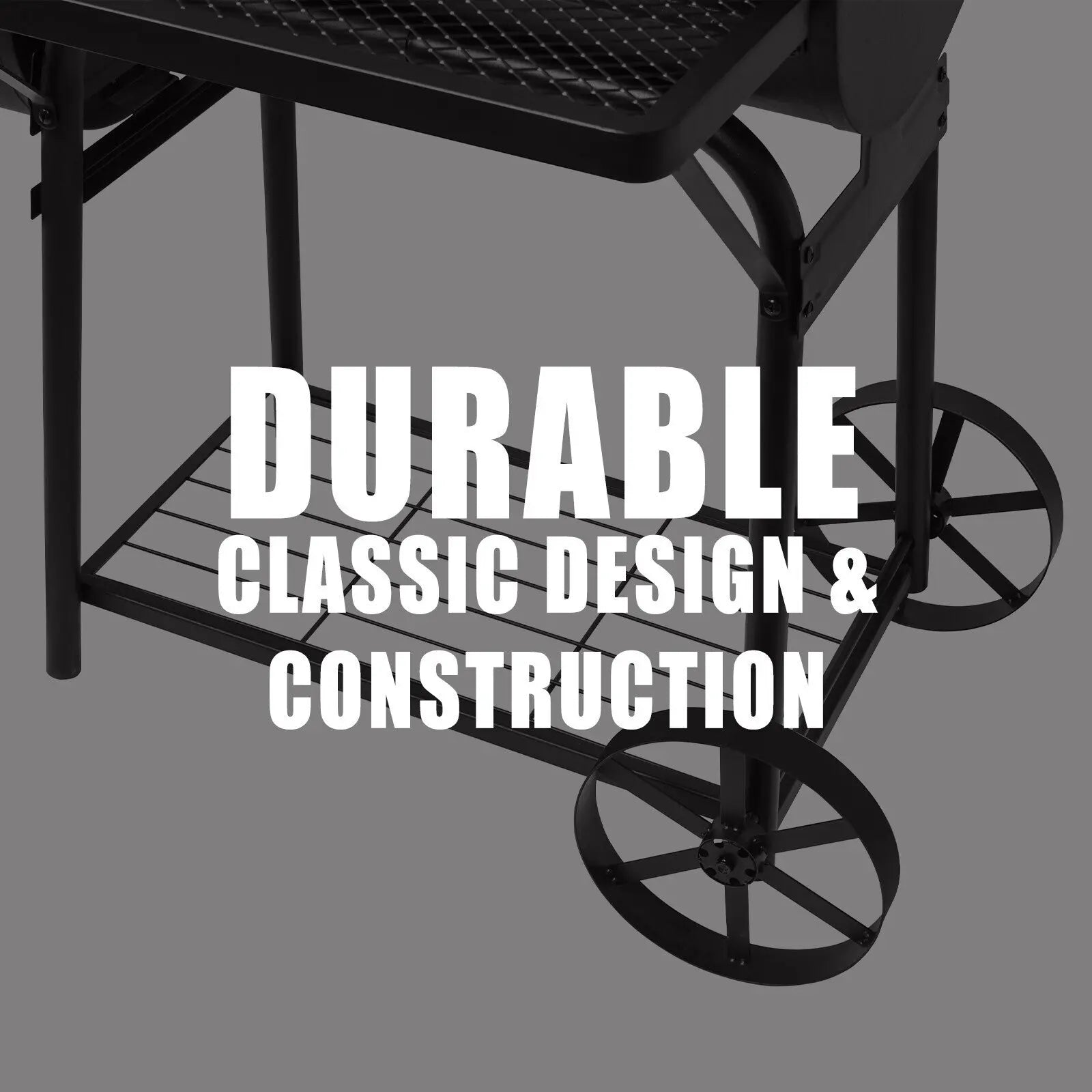 Havana Outdoors Charcoal 2-IN-1 BBQ Smoker Grill Barbecue Outdoor Cooking - Myzenhome