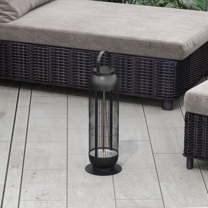 Havana Outdoors Portaheat 1000 Electric Heater Patio Stainless Steel Black - Myzenhome