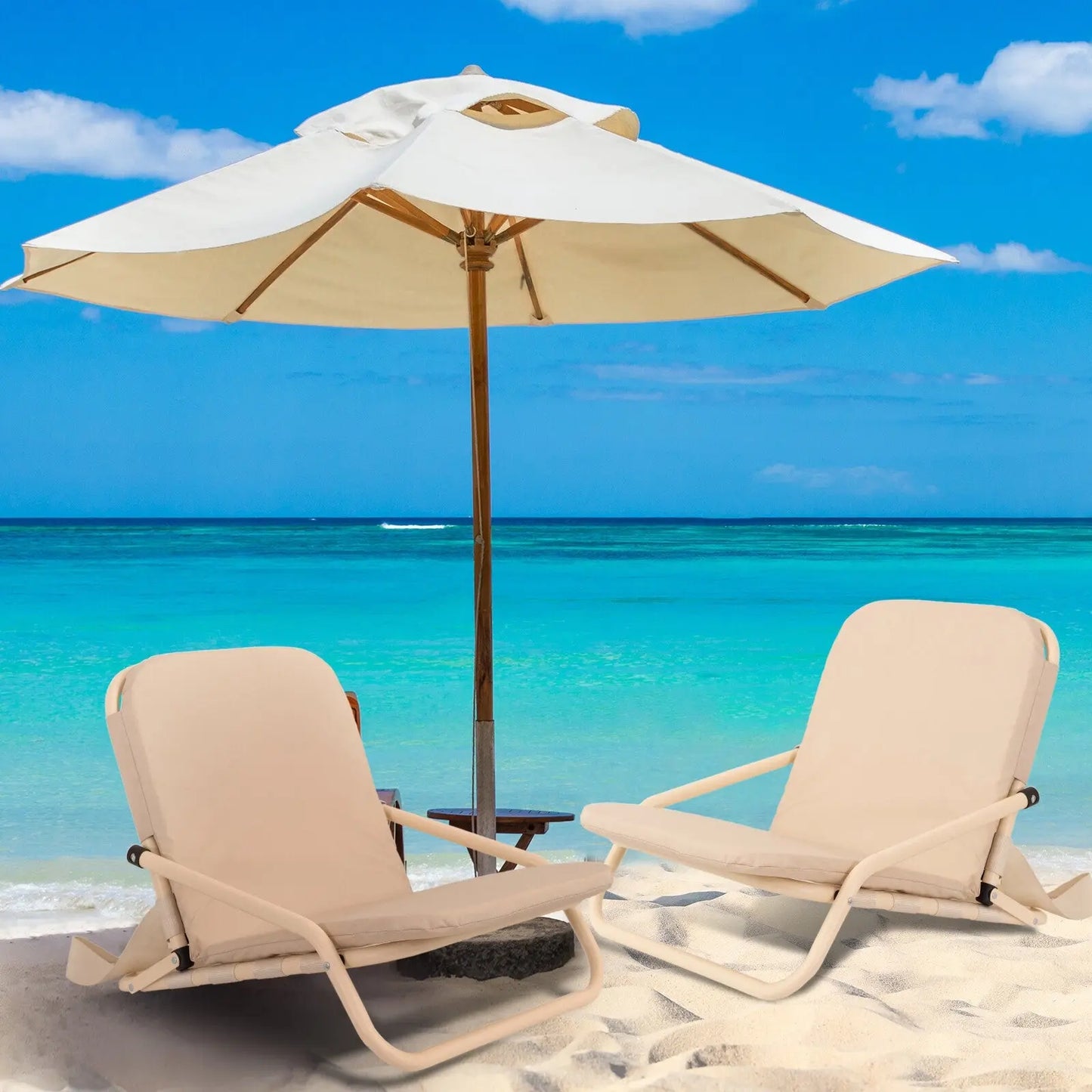 Havana outdoors beach chair summer camping foldable foldable 2 pack Havana Outdoors