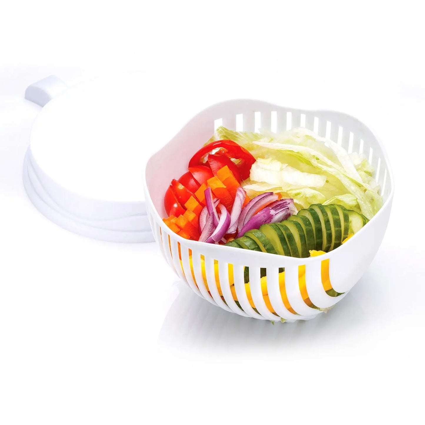 Instant Salad Maker Tool Easy Convenient Quick Healthy Vegetable Slicer - Myzenhome