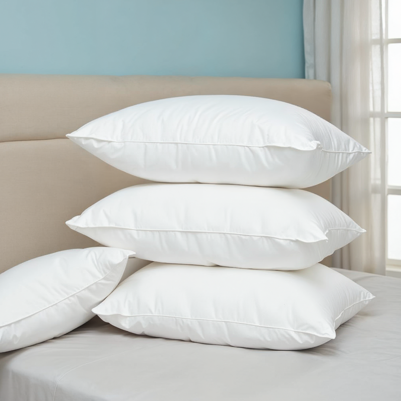 Royal Comfort Goose Feather Down Pillows 1000GSM Hotel Quality 4 Pack