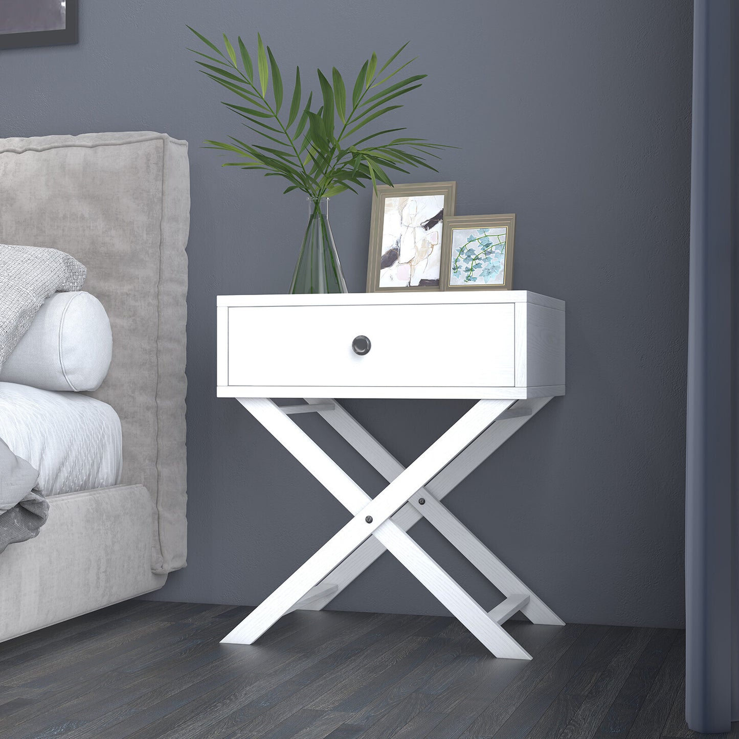 Milano Decor Bedside Table Surry Hills Storage Cabinet Bedroom - Myzenhome