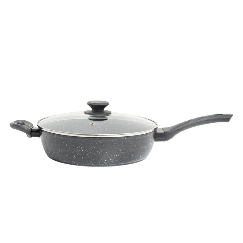 StoneChef 2 Piece Set 1 x Deep Frypan 28cm 1 x Frypan 28cm Grey Handle