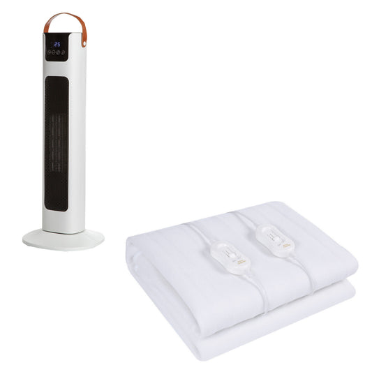 Royal Comfort Winter Warmer Set Comfort Electric Blanket + Pursonic Tower Heater - Myzenhome