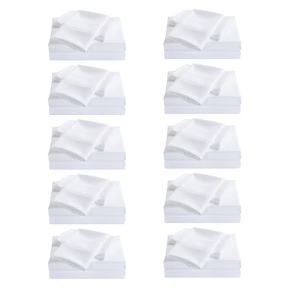 Royal Comfort 2000 Thread Count Original Bamboo Blend White Sheet Set 10 Pack - Myzenhome