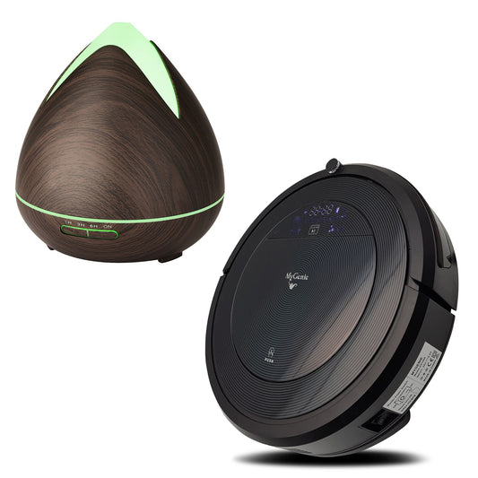 MyGenie ZX1000 Robotic Vacuum Cleaner with Bonus Aroma Diffuser with 3 Oils - Myzenhome