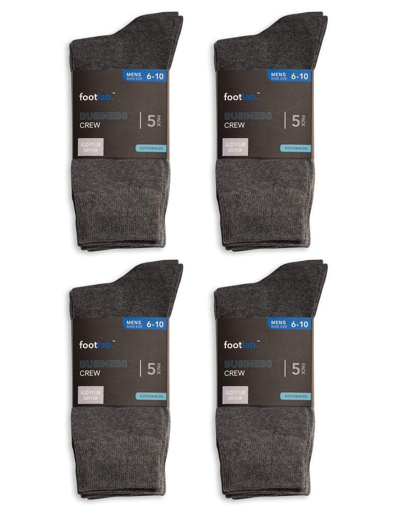 Mens 20 Pack Socks Business Crew