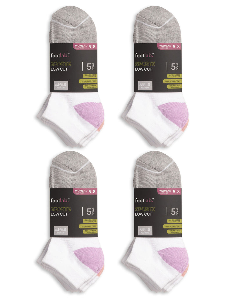 Womens 20 Pack Socks Sports Low Cut