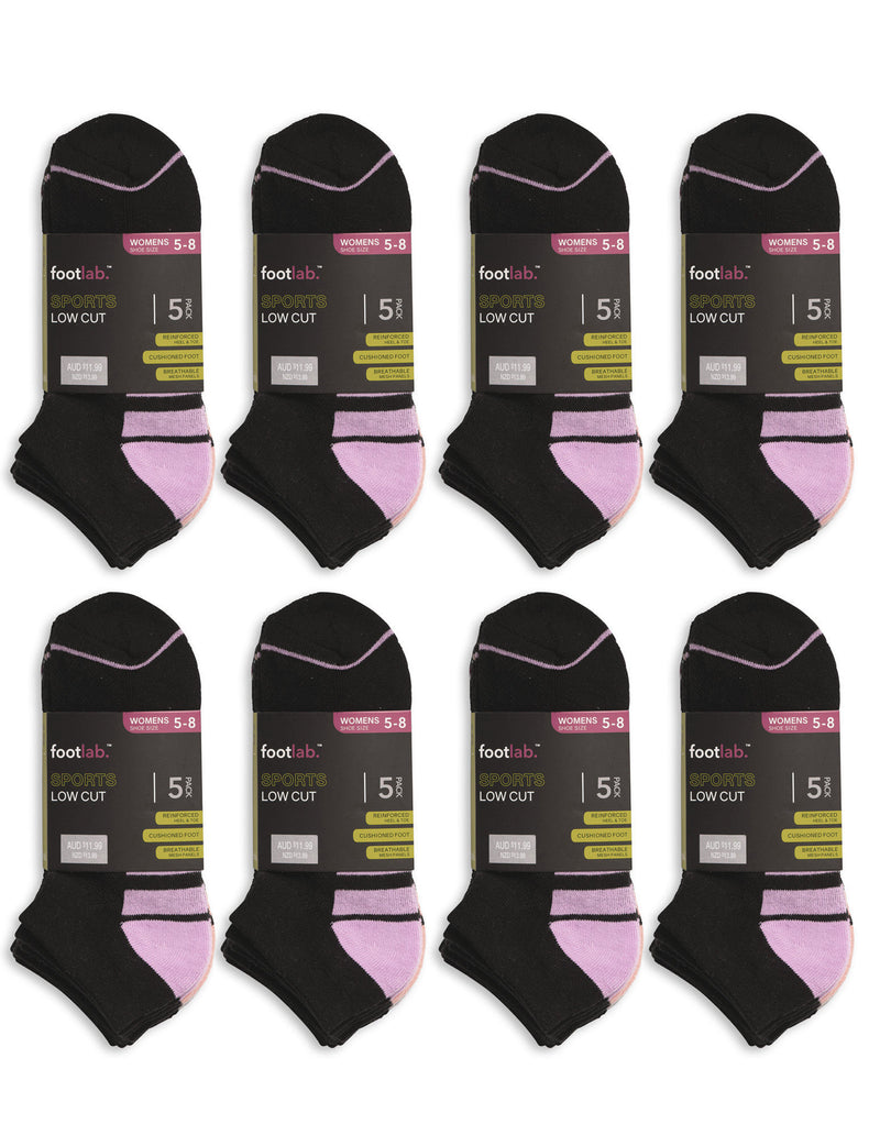 Womens 40 Pack Socks Sports Low Cut
