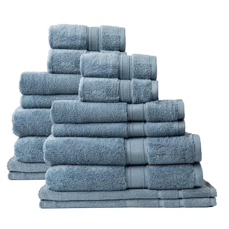 Royal Comfort Towel Set 16 Piece 100% Cotton Zero Twist Luxury Plush