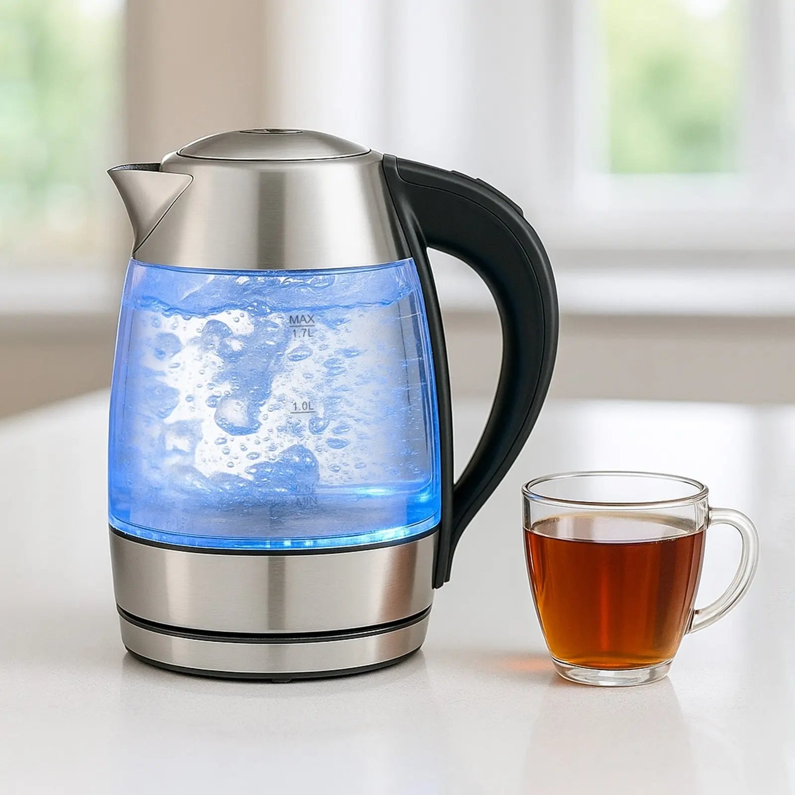 Kitchen Couture 1.7L Double Wall Glass Kettle with Thermoguard™ Protection Myzenhome