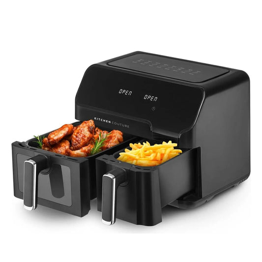 Kitchen Couture 10 Litre Flex View Air Fryer Air Crisp Dual Cooking Zones - Myzenhome