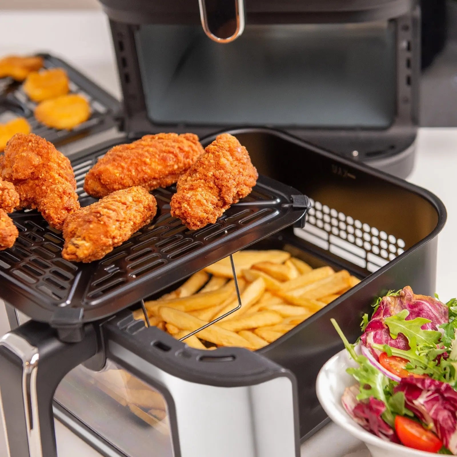 Kitchen Couture 11L Clear View Vertex Dual Draw Air Fryer Myzenhome