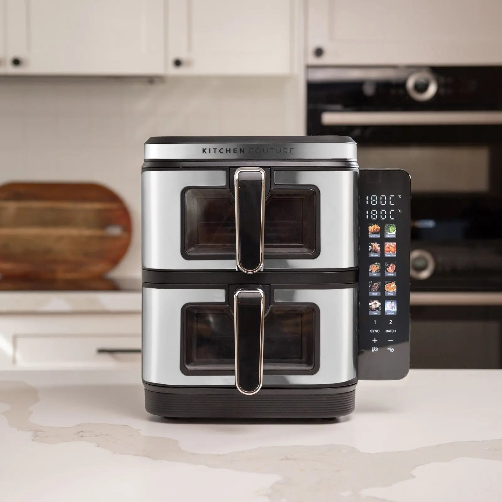 Kitchen Couture 11L Clear View Vertex Dual Draw Air Fryer Myzenhome