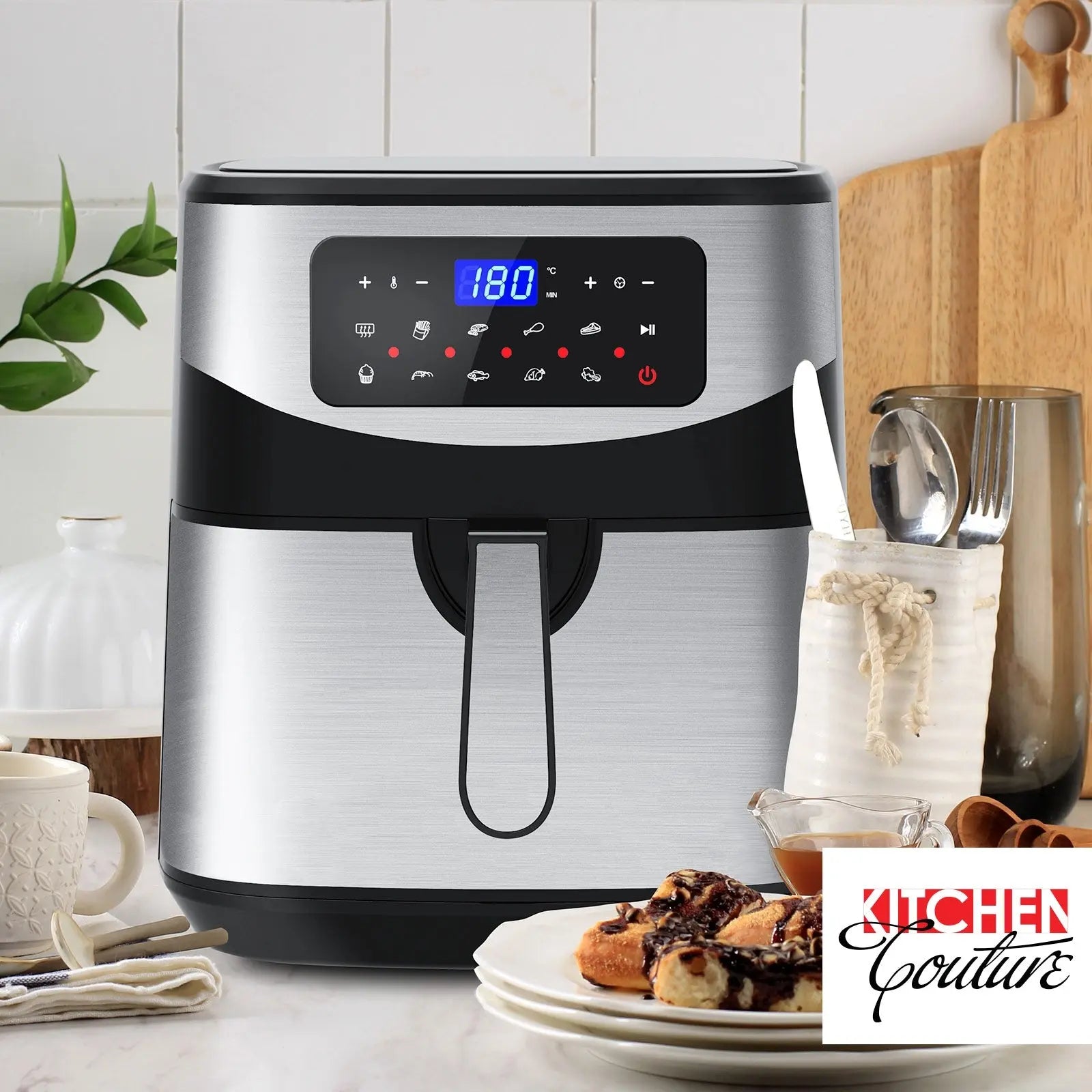 Kitchen Couture 12 Litre Air Fryer Multifunctional LCD One Touch Display - Myzenhome