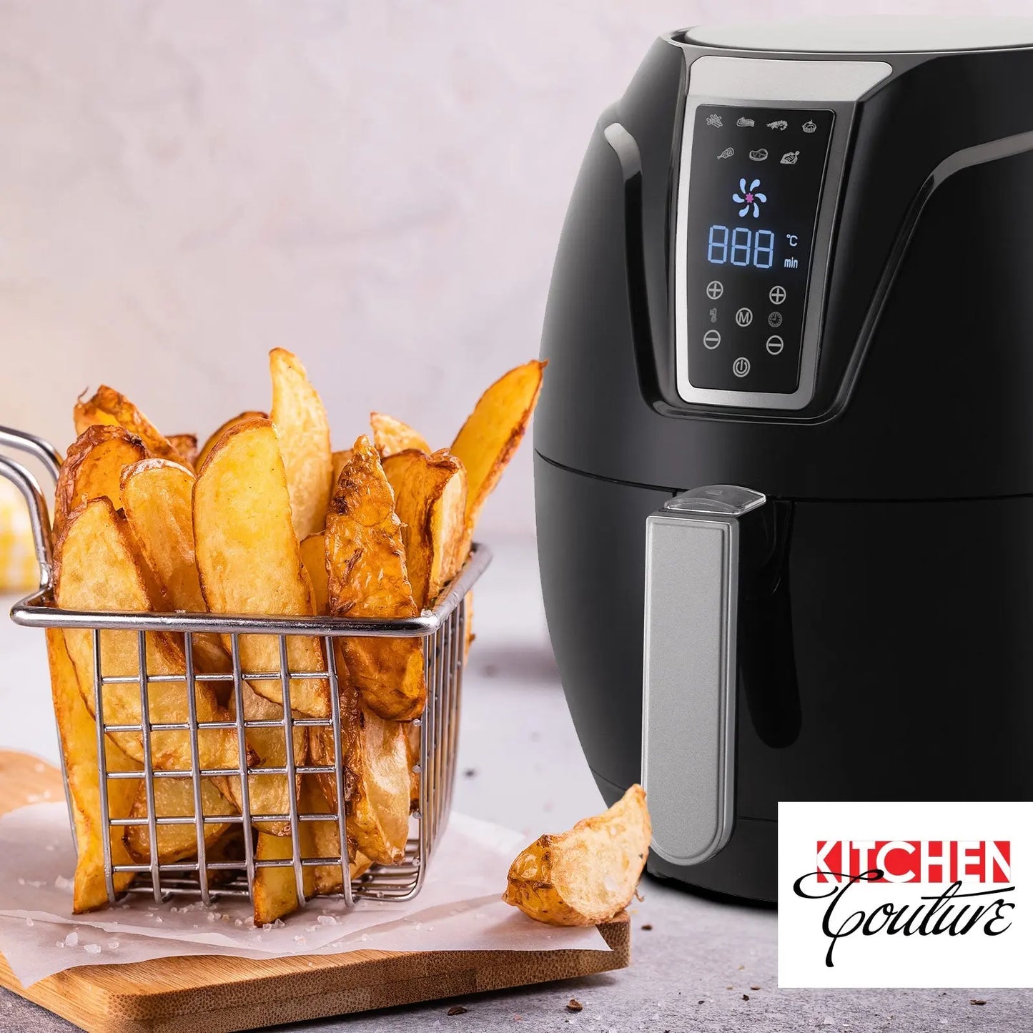 Kitchen Couture 4 Litre Air Fryer Digital Display 1400W Healthy Cooker - Myzenhome